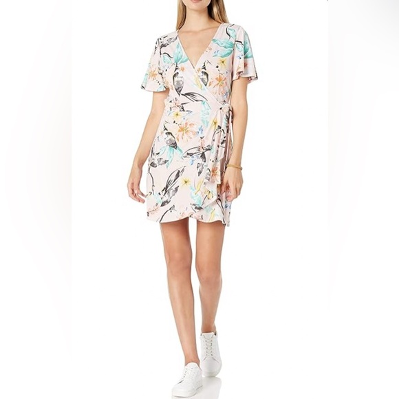 BCBGENERATION Floral Wrap Dress - Picture 2 of 11